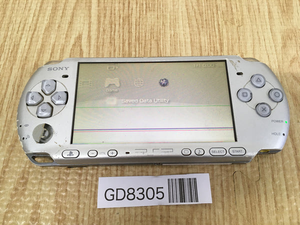 GD8305 Plz Read Item Condi PSP-3000 MYSTIC Silver SONY PSP Console Japan