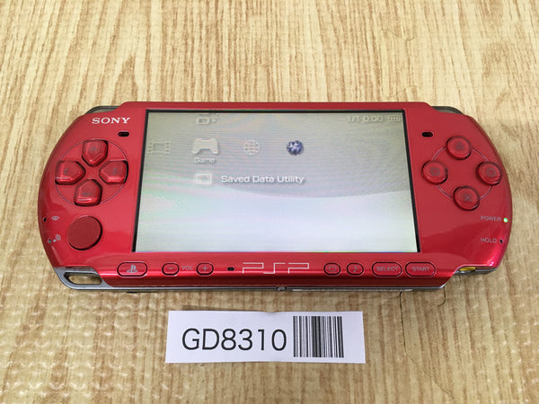 GD8310 Plz Read Item Condi PSP-3000 RADIANT RED SONY PSP Console Japan