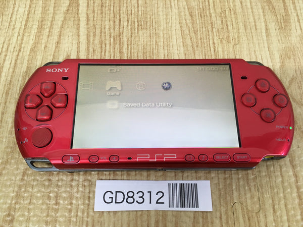 GD8312 Plz Read Item Condi PSP-3000 RADIANT RED SONY PSP Console Japan