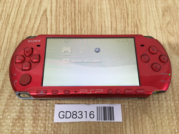 GD8316 Plz Read Item Condi PSP-3000 RADIANT RED SONY PSP Console Japan