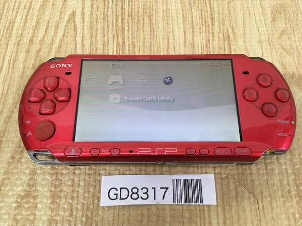 GD8317 Plz Read Item Condi PSP-3000 RADIANT RED SONY PSP Console Japan
