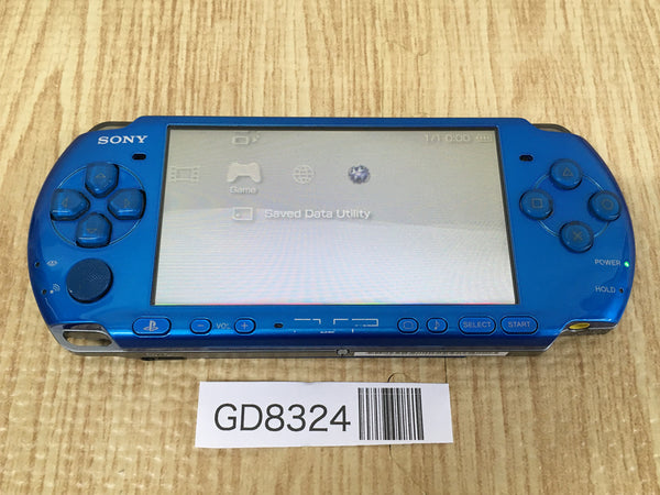 GD8324 Plz Read Item Condi PSP-3000 VIBRANT BLUE SONY PSP Console Japan