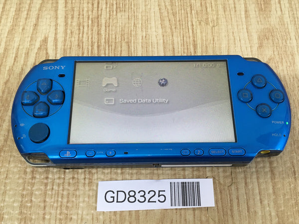 GD8325 Plz Read Item Condi PSP-3000 VIBRANT BLUE SONY PSP Console Japan