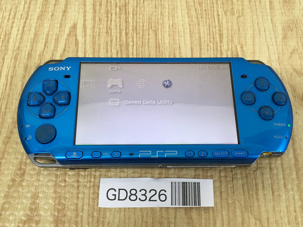 GD8326 Plz Read Item Condi PSP-3000 VIBRANT BLUE SONY PSP Console Japan