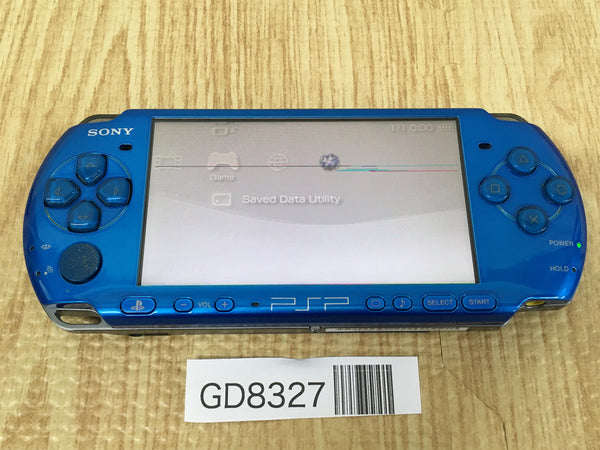 GD8327 Plz Read Item Condi PSP-3000 VIBRANT BLUE SONY PSP Console Japan