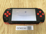 GD8336 Plz Read Item Condi PSP-3000 BLACK & RED SONY PSP Console Japan