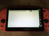 GD8343 Plz Read Item Condi PS Vita PCH-2000 NEON ORANGE SONY PSP Console Japan