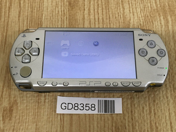 GD8358 Plz Read Item Condi PSP-2000 ICE Silver SONY PSP Console Japan