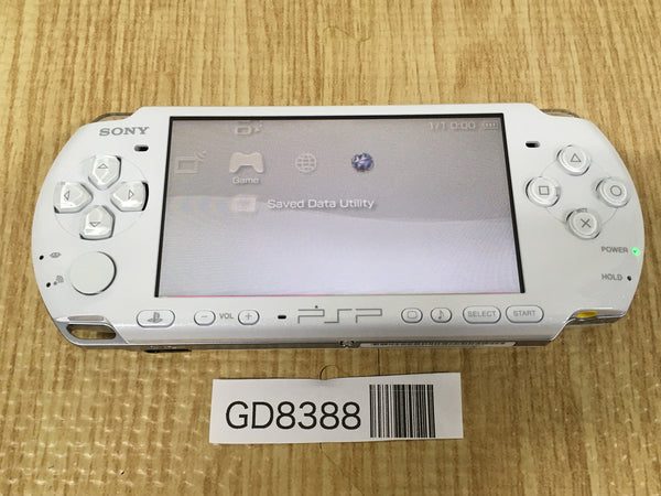 GD8388 Plz Read Item Condi PSP-3000 PEARL WHITE SONY PSP Console Japan