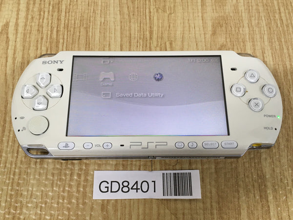 GD8401 Plz Read Item Condi PSP-3000 PEARL WHITE SONY PSP Console Japan