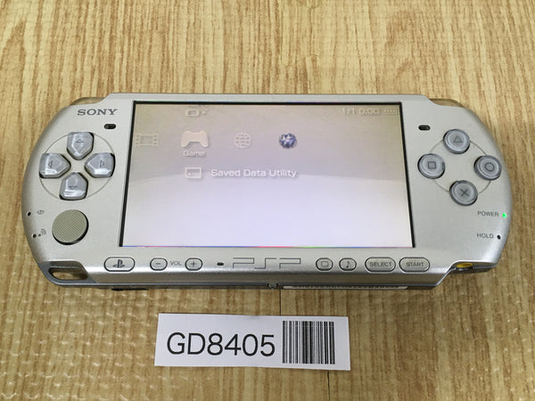 GD8405 Plz Read Item Condi PSP-3000 MYSTIC Silver SONY PSP Console Japan