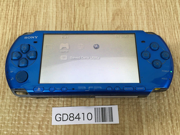 GD8410 Plz Read Item Condi PSP-3000 VIBRANT BLUE SONY PSP Console Japan