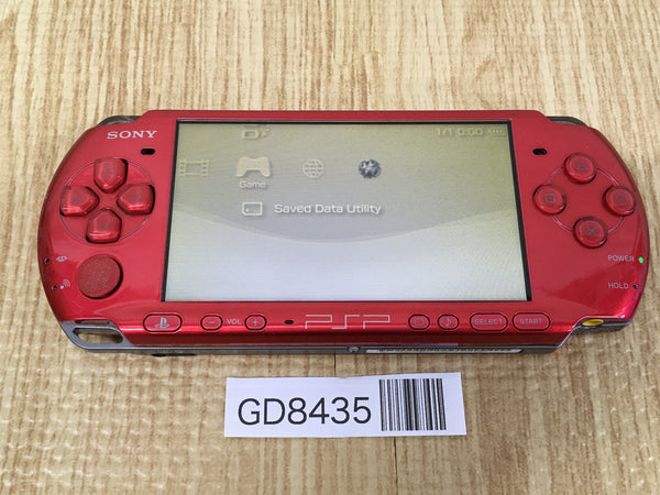 GD8435 Plz Read Item Condi PSP-3000 RADIANT RED SONY PSP Console Japan