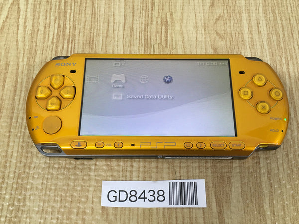 GD8438 Plz Read Item Condi PSP-3000 BRIGHT YELLOW SONY PSP Console Japan