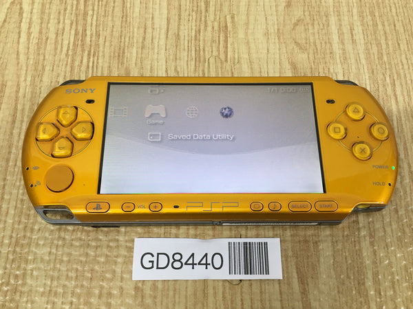 GD8440 Plz Read Item Condi PSP-3000 BRIGHT YELLOW SONY PSP Console Japan