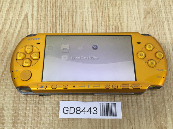 GD8443 Plz Read Item Condi PSP-3000 BRIGHT YELLOW SONY PSP Console Japan
