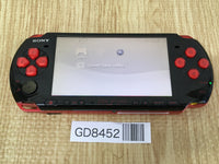 GD8452 Plz Read Item Condi PSP-3000 BLACK & RED SONY PSP Console Japan