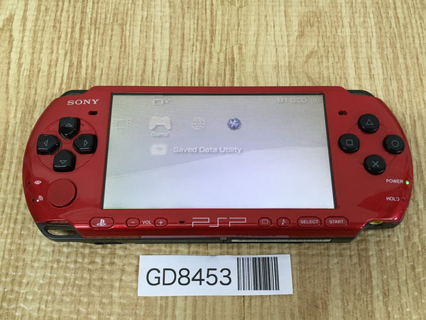 GD8453 Plz Read Item Condi PSP-3000 RED & BLACK SONY PSP Console Japan