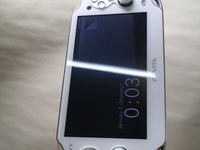 GD8455 Plz Read Item Condi PS Vita PCH-1000 CRYSTAL WHITE SONY PSP Console Japan