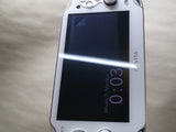GD8455 Plz Read Item Condi PS Vita PCH-1000 CRYSTAL WHITE SONY PSP Console Japan