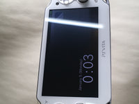 GD8455 Plz Read Item Condi PS Vita PCH-1000 CRYSTAL WHITE SONY PSP Console Japan