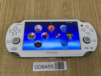 GD8455 Plz Read Item Condi PS Vita PCH-1000 CRYSTAL WHITE SONY PSP Console Japan