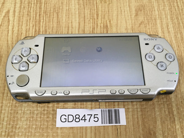 GD8475 Plz Read Item Condi PSP-2000 ICE Silver SONY PSP Console Japan