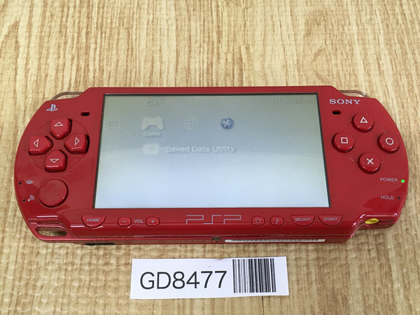 GD8477 Plz Read Item Cond PSP-2000 DEEP RED SONY PSP Console Japan