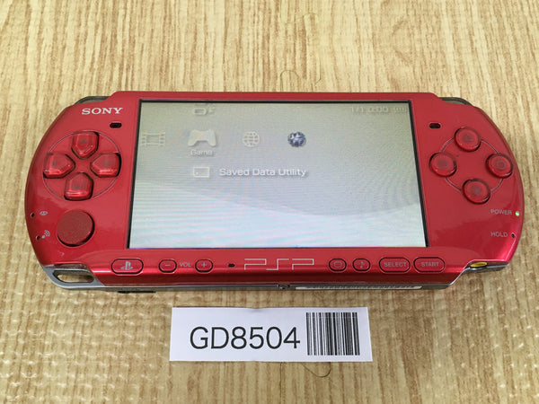 GD8504 Plz Read Item Condi PSP-3000 RADIANT RED SONY PSP Console Japan