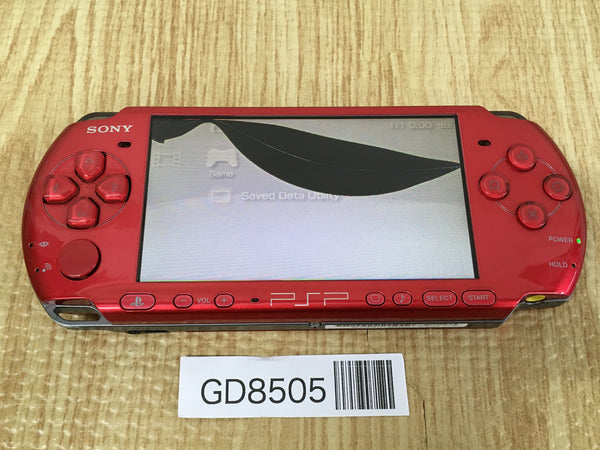 GD8505 Plz Read Item Condi PSP-3000 RADIANT RED SONY PSP Console Japan