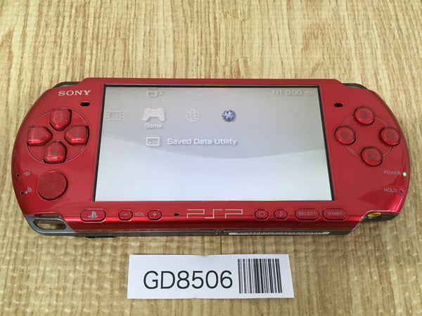 GD8506 Plz Read Item Condi PSP-3000 RADIANT RED SONY PSP Console Japan