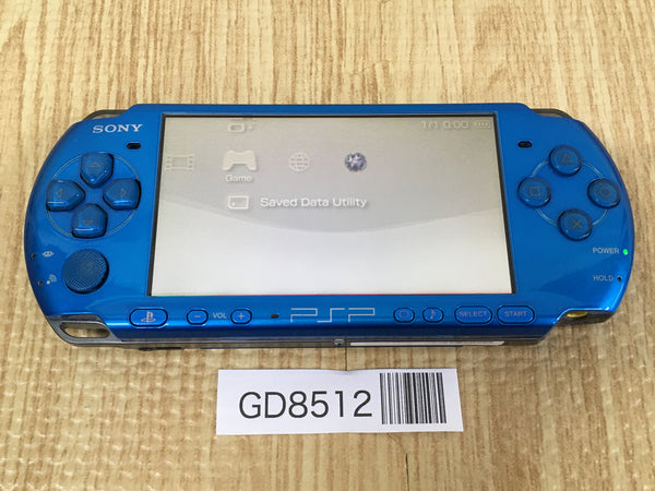 GD8512 Plz Read Item Condi PSP-3000 VIBRANT BLUE SONY PSP Console Japan