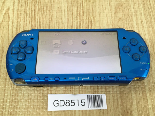 GD8515 Plz Read Item Condi PSP-3000 VIBRANT BLUE SONY PSP Console Japan