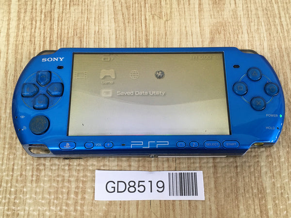 GD8519 Plz Read Item Condi PSP-3000 VIBRANT BLUE SONY PSP Console Japan