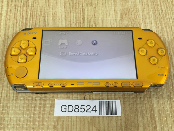 GD8524 Plz Read Item Condi PSP-3000 BRIGHT YELLOW SONY PSP Console Japan