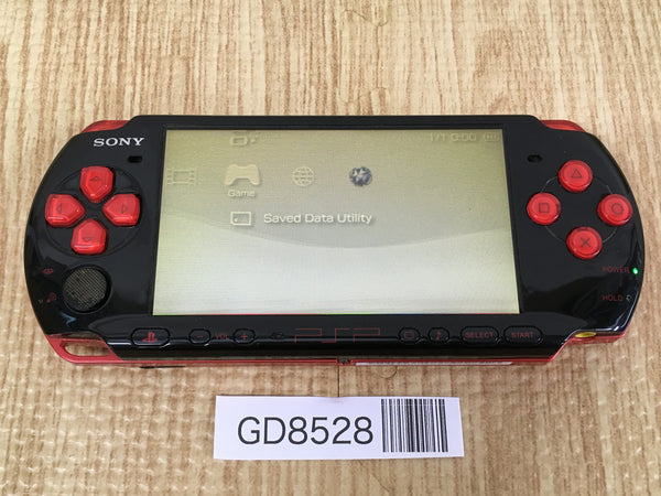 GD8528 Plz Read Item Condi PSP-3000 BLACK & RED SONY PSP Console Japan