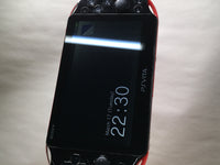 GD8536 Plz Read Item Condi PS Vita PCH-2000 RED AND BLACK SONY PSP Console Japan