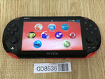 GD8536 Plz Read Item Condi PS Vita PCH-2000 RED AND BLACK SONY PSP Console Japan