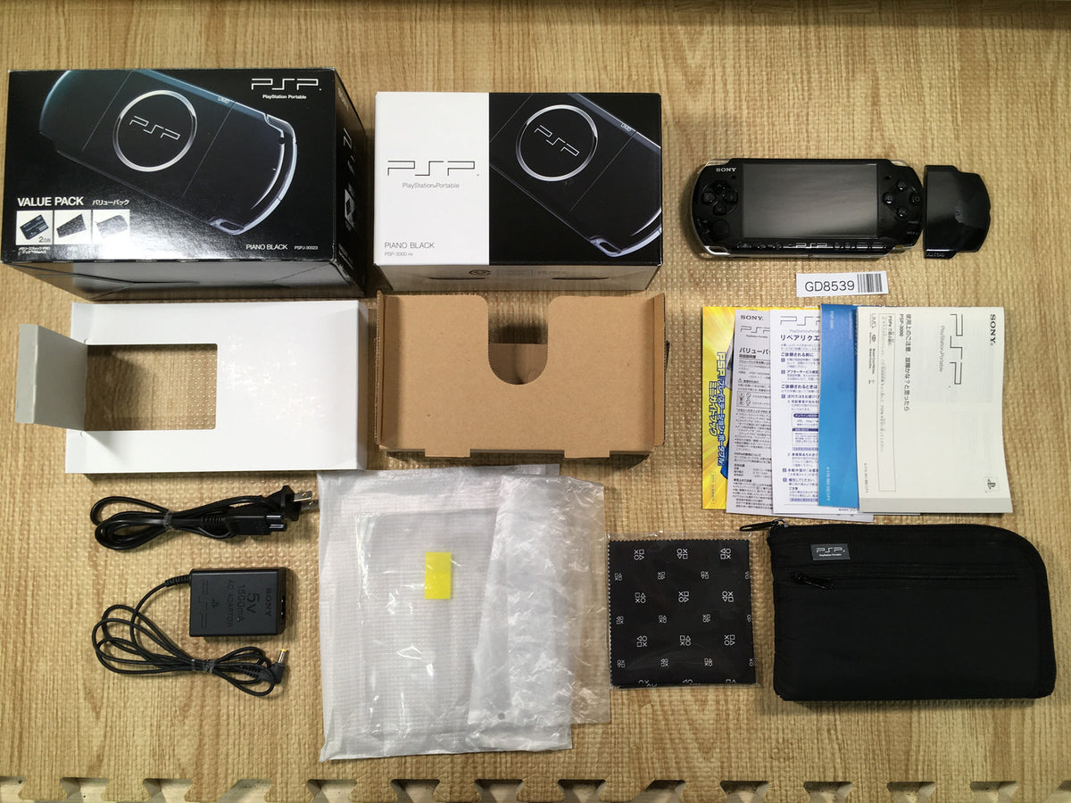 psp ブラック PlayStation Portable PSP 3000 Console - Piano Black [JPN