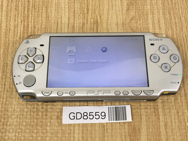 GD8559 Plz Read Item Condi PSP-2000 ICE Silver SONY PSP Console Japan