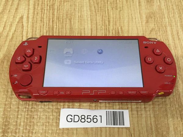 GD8561 Plz Read Item Cond PSP-2000 DEEP RED SONY PSP Console Japan