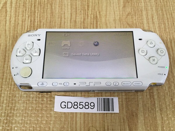 GD8589 Plz Read Item Condi PSP-3000 PEARL WHITE SONY PSP Console Japan