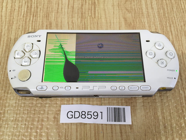 GD8591 Plz Read Item Condi PSP-3000 PEARL WHITE SONY PSP Console Japan