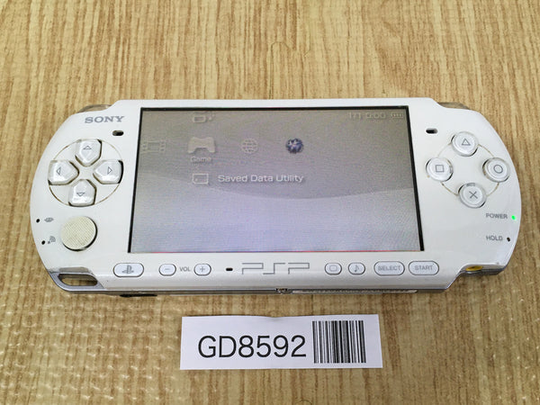 GD8592 Plz Read Item Condi PSP-3000 PEARL WHITE SONY PSP Console Japan