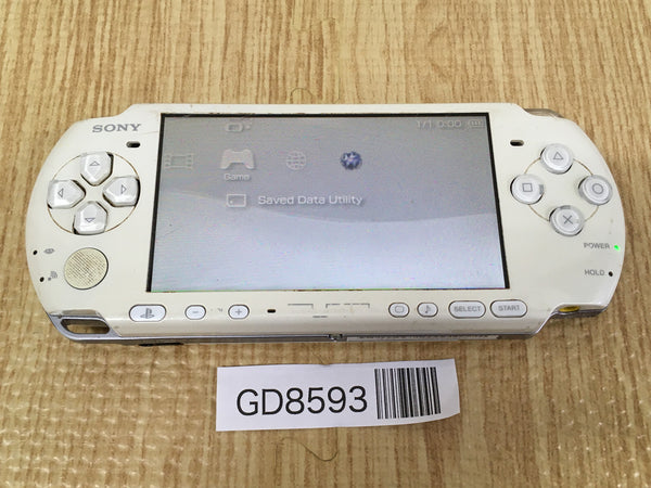GD8593 Plz Read Item Condi PSP-3000 PEARL WHITE SONY PSP Console Japan