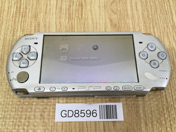 GD8596 Plz Read Item Condi PSP-3000 MYSTIC Silver SONY PSP Console Japan