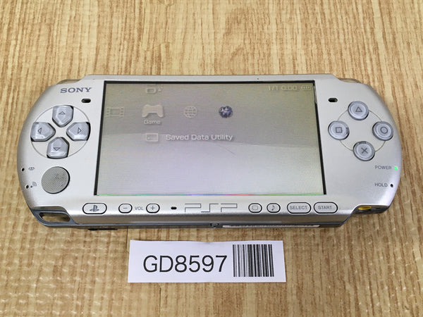 GD8597 Plz Read Item Condi PSP-3000 MYSTIC Silver SONY PSP Console Japan