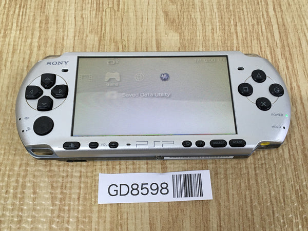 GD8598 Plz Read Item Condi PSP-3000 MYSTIC Silver SONY PSP Console Japan