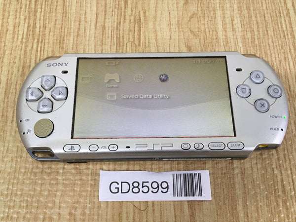 GD8599 Plz Read Item Condi PSP-3000 MYSTIC Silver SONY PSP Console Japan