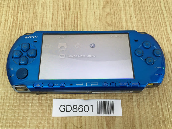 GD8601 Plz Read Item Condi PSP-3000 VIBRANT BLUE SONY PSP Console Japan
